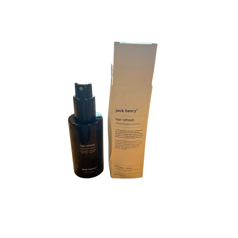 Jack Henry Hair Refresh Sea Salt Spray 3.3‎ oz 100ml Texture Volume New In Box